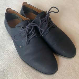 Call It Spring Navy Blue Lace Up Casual Oxfords